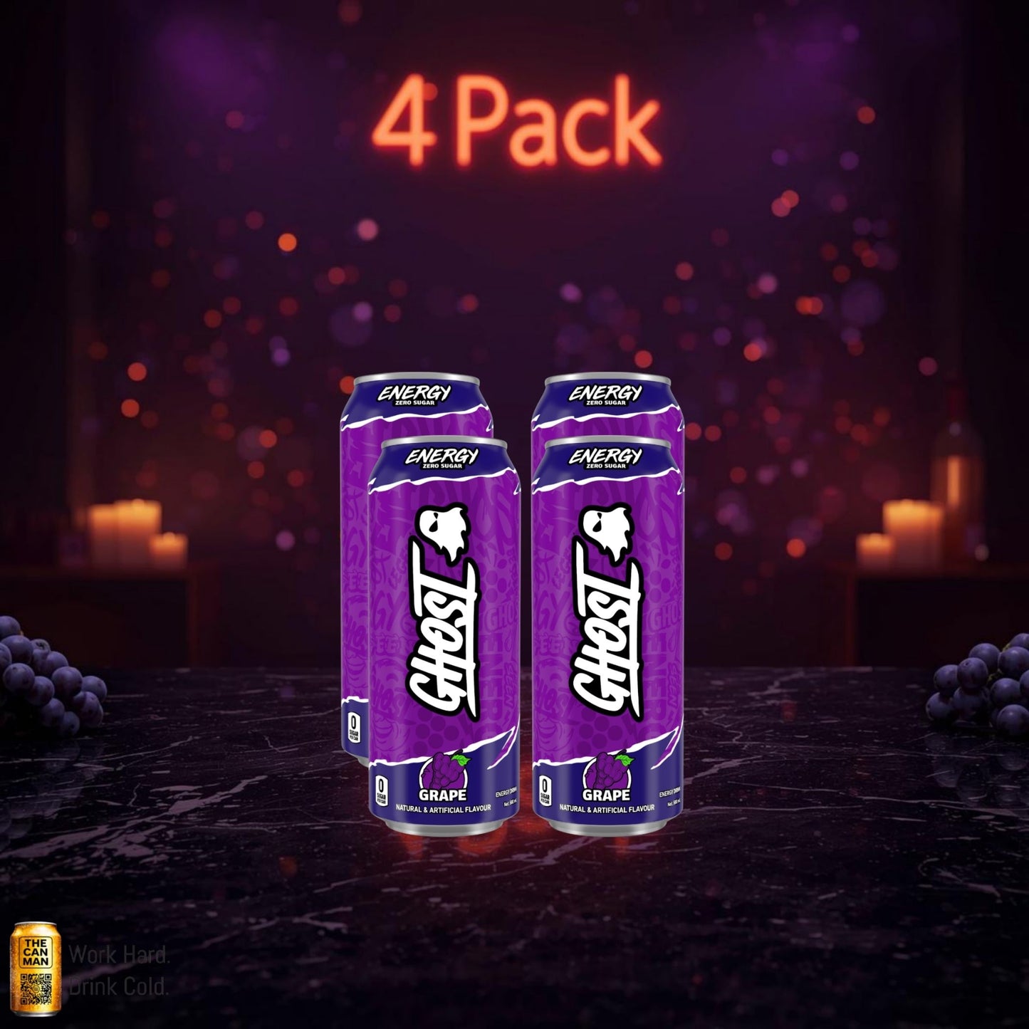 Ghost Grape 500ml 4-pack