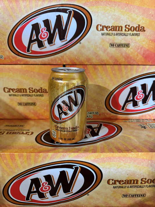 A&W Cream Soda 355ml 12-pack