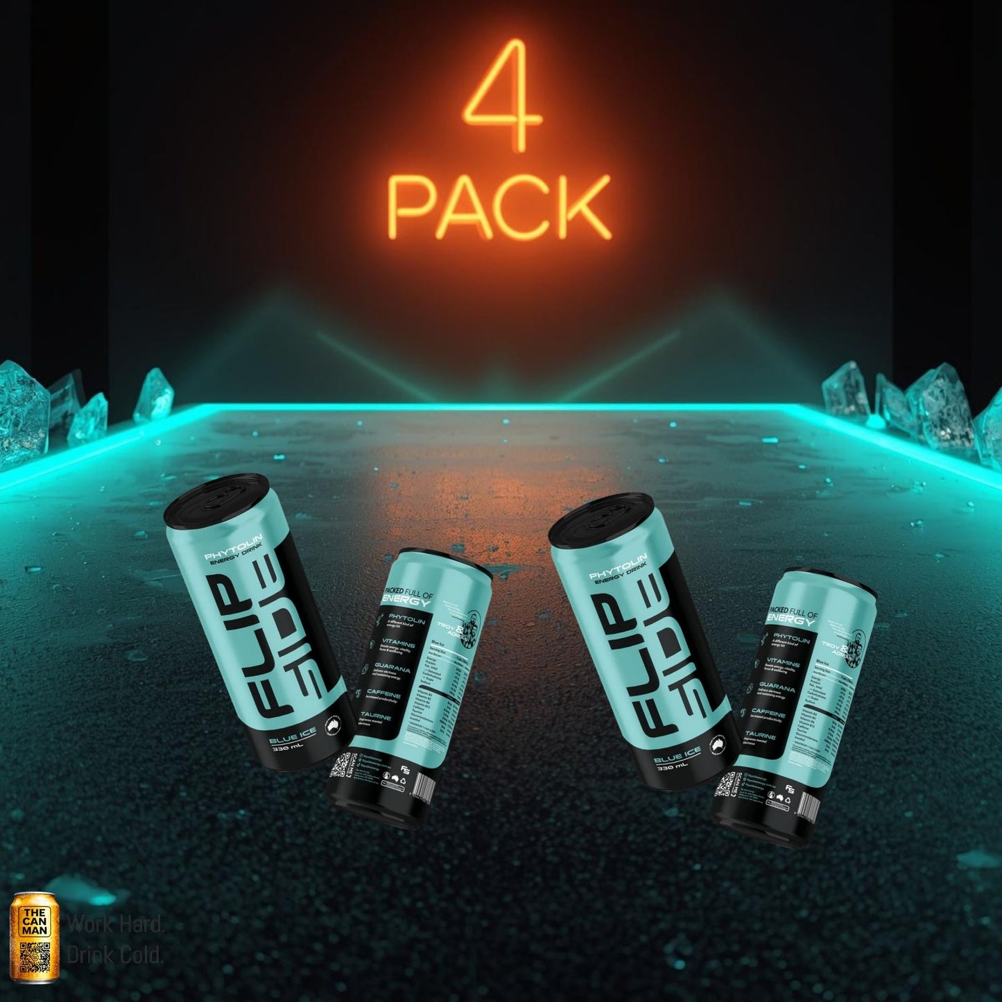 Flipside Blue Ice 500ml 4-pack