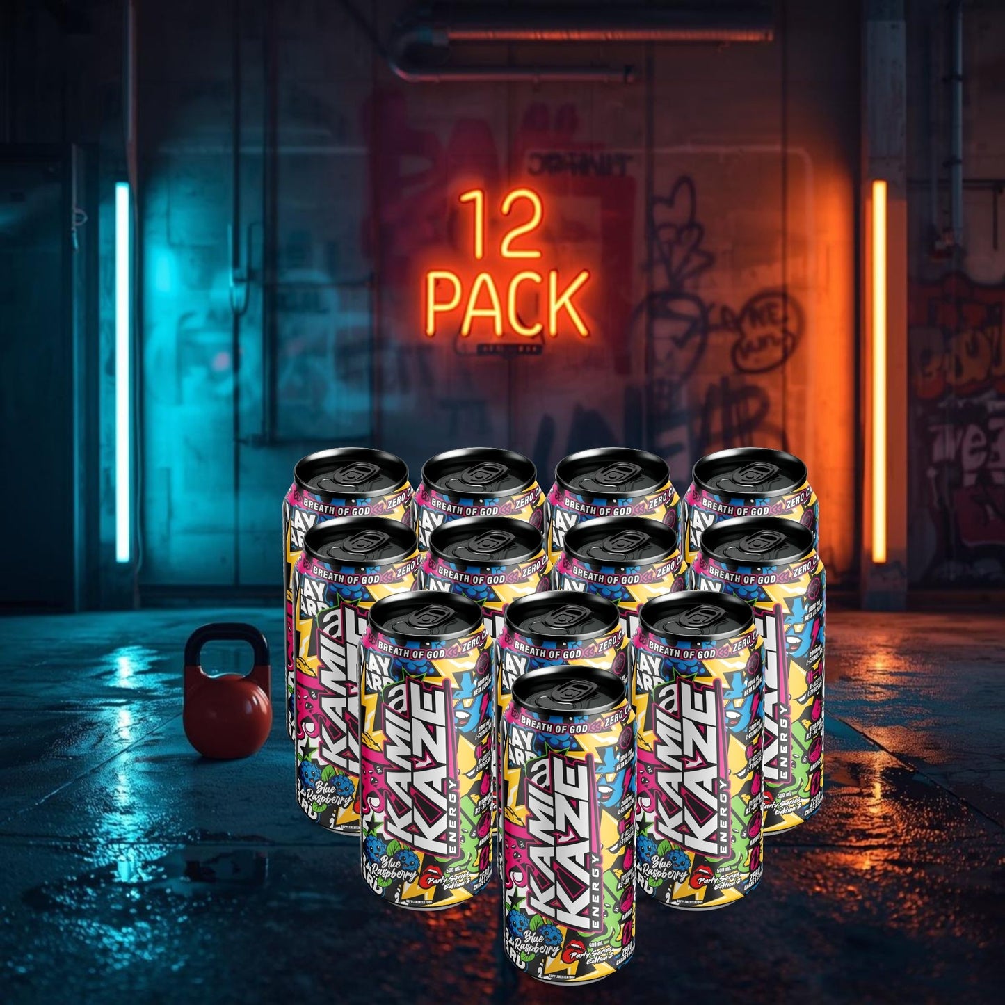 Kamikaze Blue Raspberry 500ml 12-pack