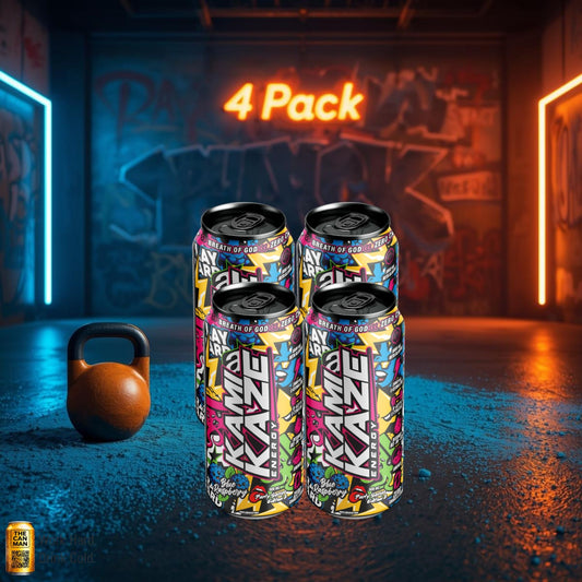 Kamikaze Blue Raspberry 500ml 4-pack