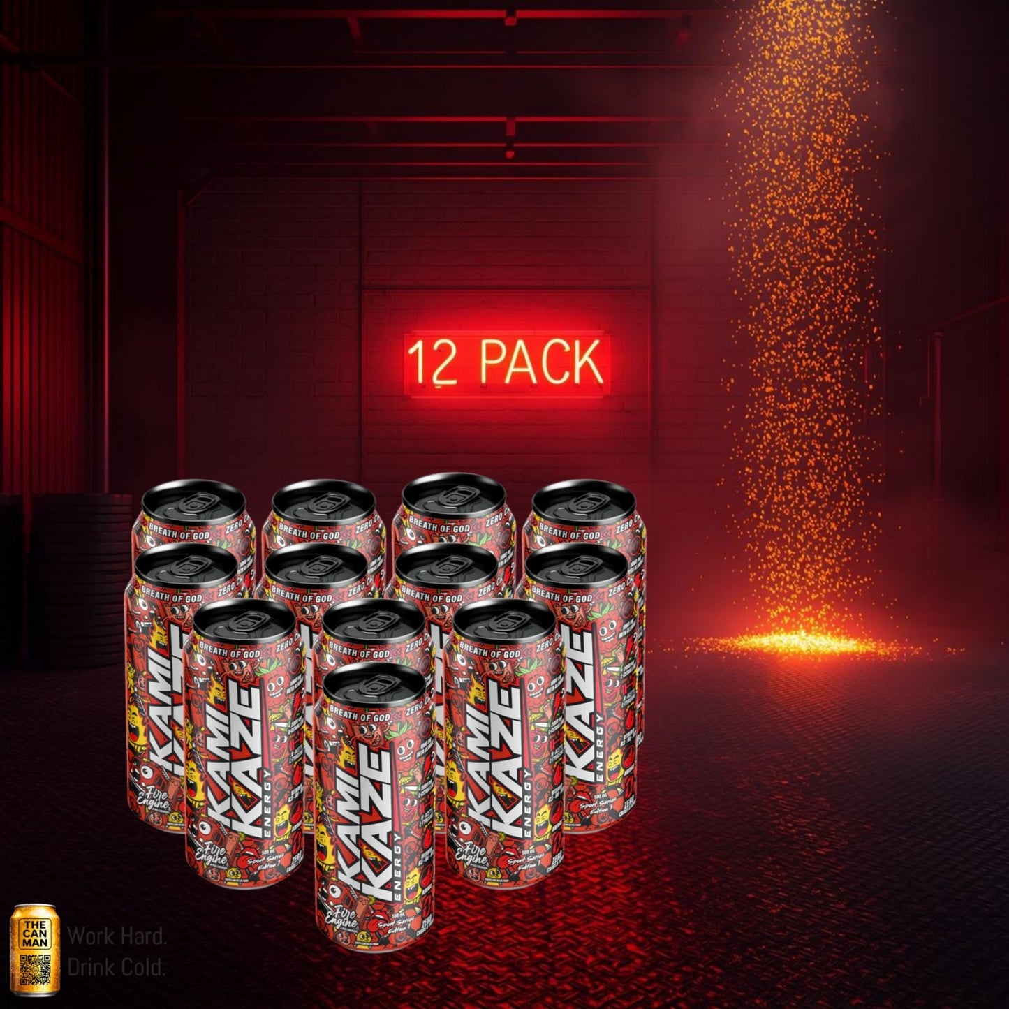 Kamikaze Fire Engine 500ml 12-pack