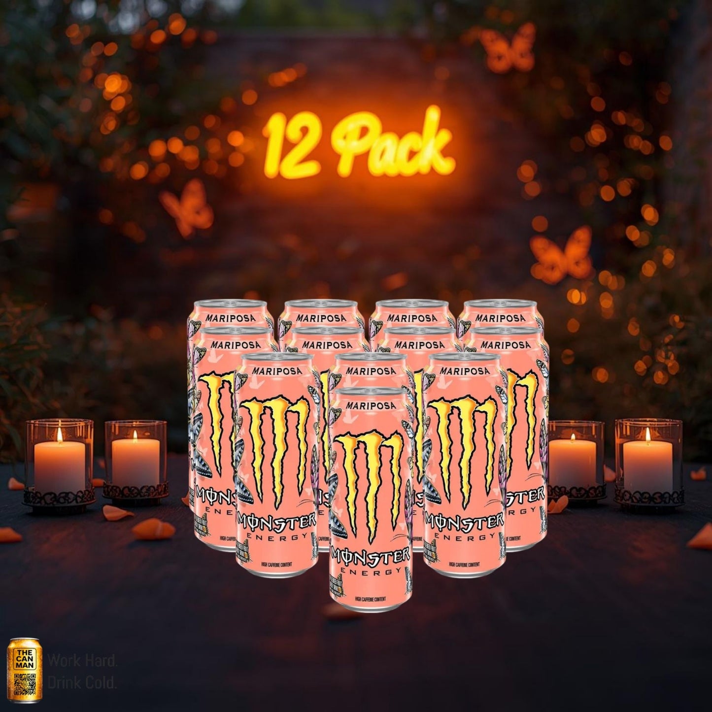 Monster Mariposa Peach 500ml 12-pack