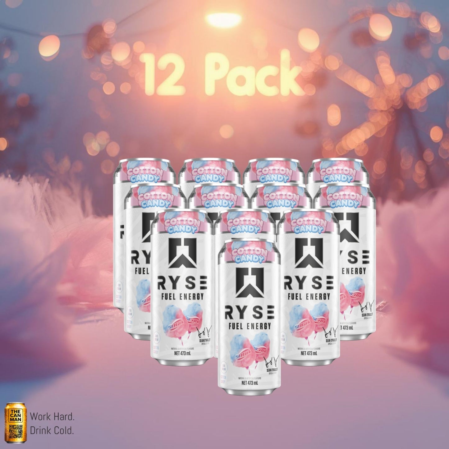 RYSE Cotton Candy 473ml 12-pack