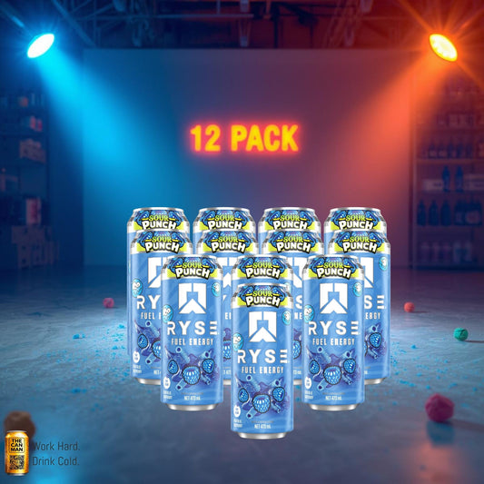 RYSE Sour Blue Raspberry 473ml 12-pack