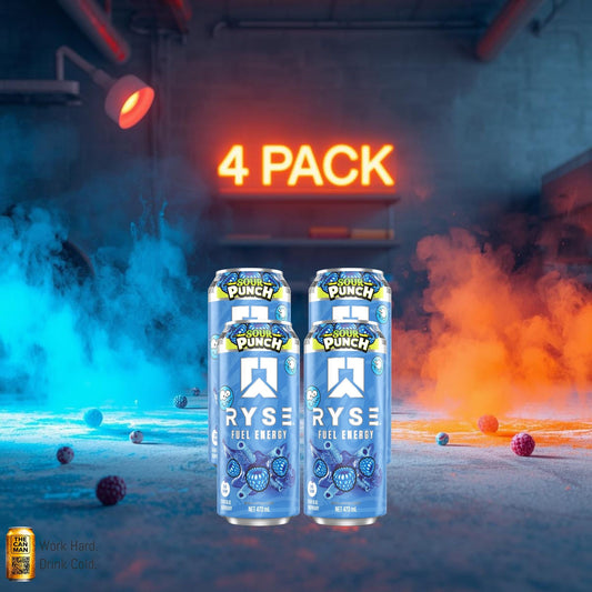 RYSE Sour Punch Blue Raspberry 473ml 4-pack
