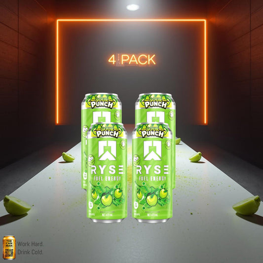 RYSE Sour Green Apple 473ml 4-pack
